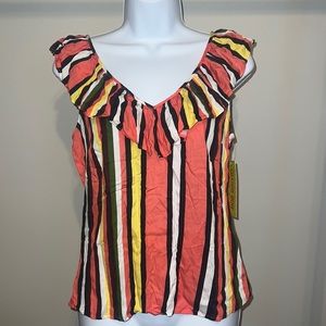 NWT Gianni Bini Stripes Blouse